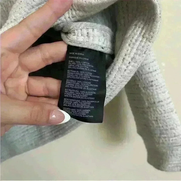 Club Monaco Gray Zip front jacket Sz S EUC - Picture 4 of 4